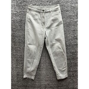 Peserico Cropped Tapered Fit Denim Pants-Jeans 28x26‎ (Eu 42) Light Gray
